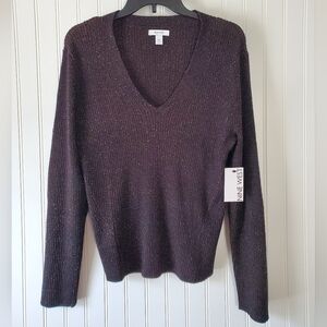 Nine West Metallic Sweater Women's Sz XXL